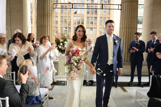 Emily from The Bachelor and Pirres's Wedding on The Newport Bride