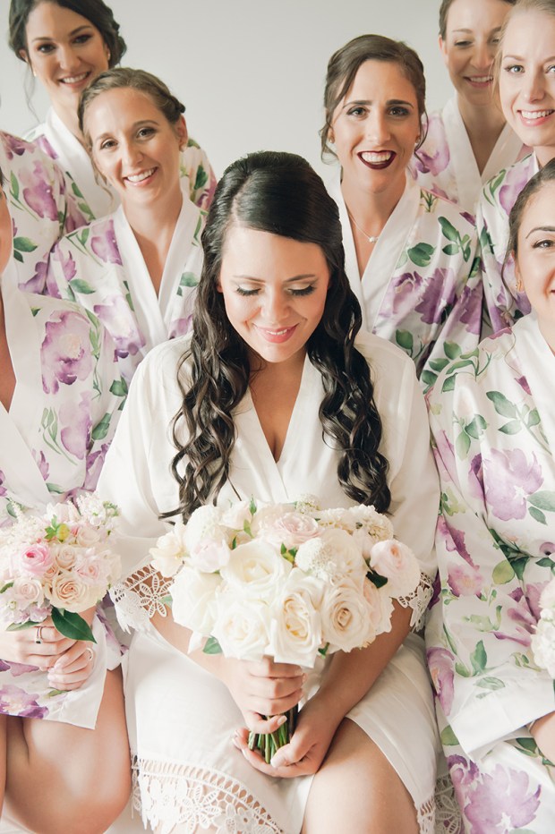 Danielle and Dan's Gold and Cranberry Atlantic Resort Wedding