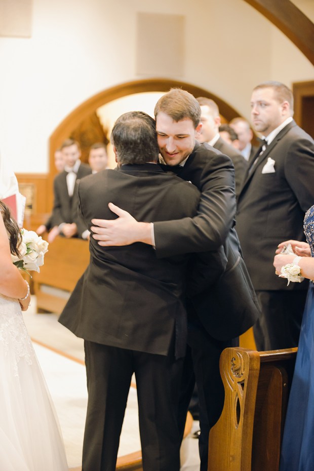 Danielle and Dan's Gold and Cranberry Atlantic Resort Wedding