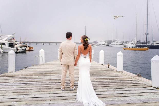 Holly + Nick's Regatta Place Wedding on The Newport Bride