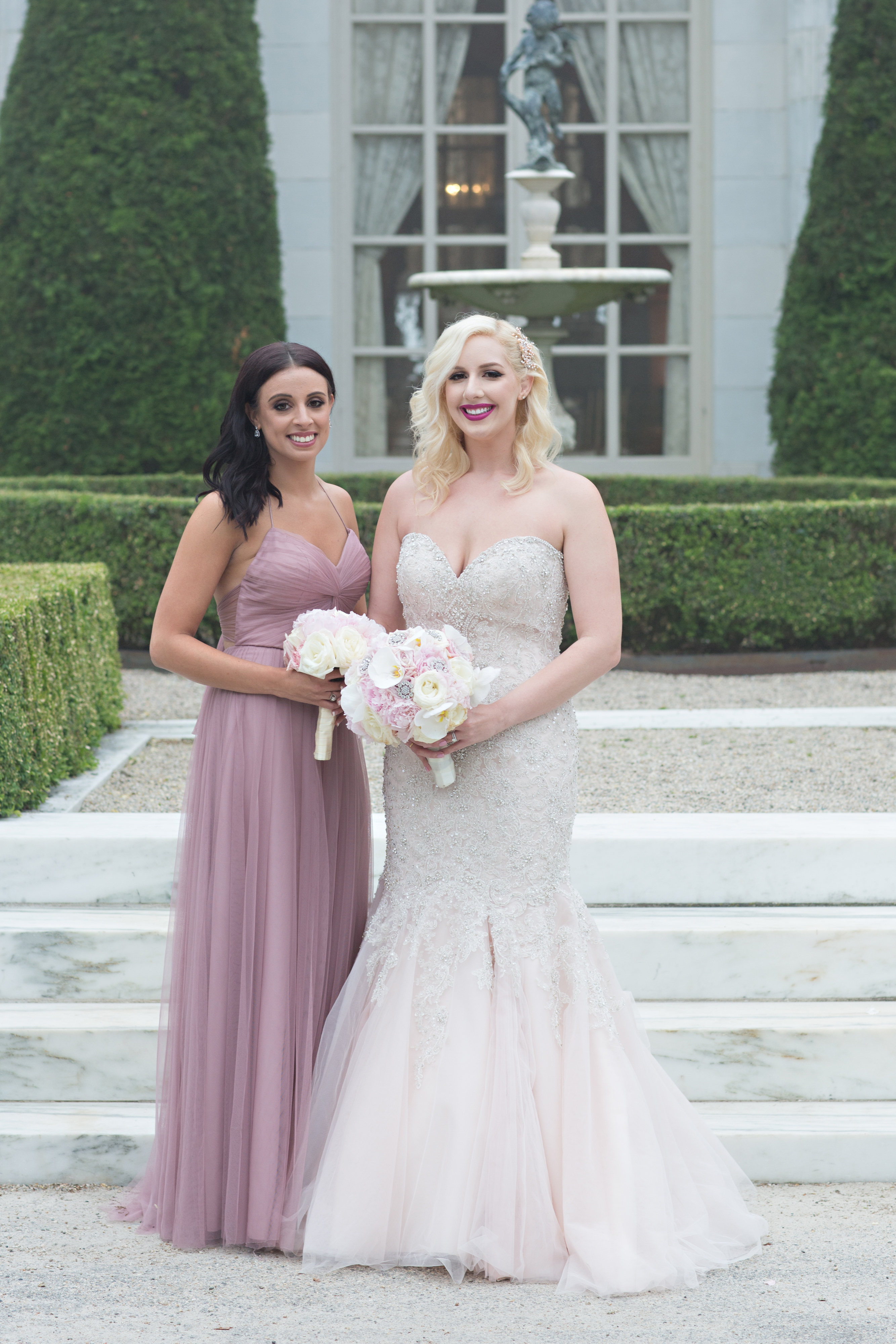 Ariana and Elie's Blush Toned Rosecliff Wedding on The Newport Bride a Rhode Island Wedding Blog