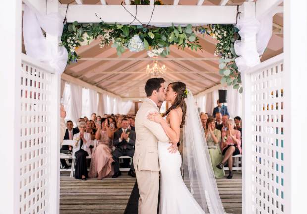 Holly + Nick's Regatta Place Wedding on The Newport Bride